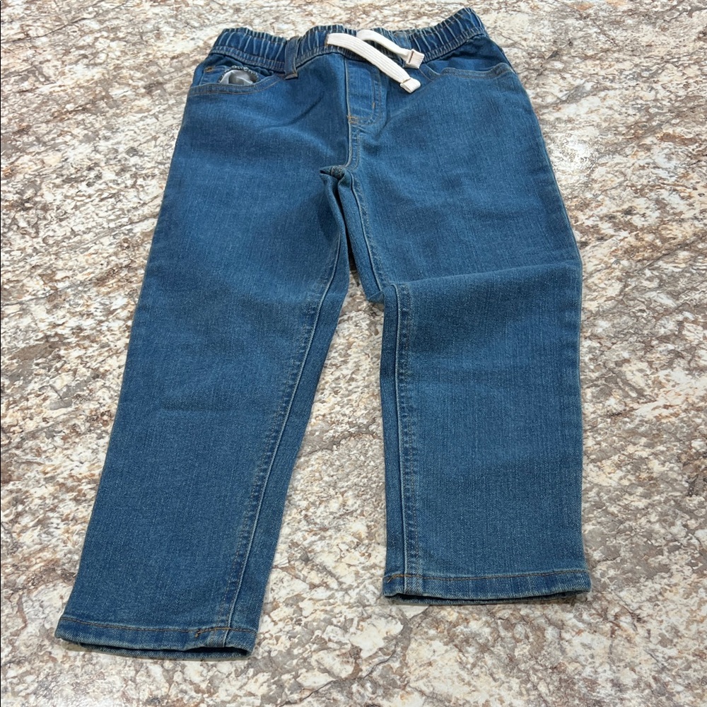 Classic Denim Kids Jeans with Drawstring